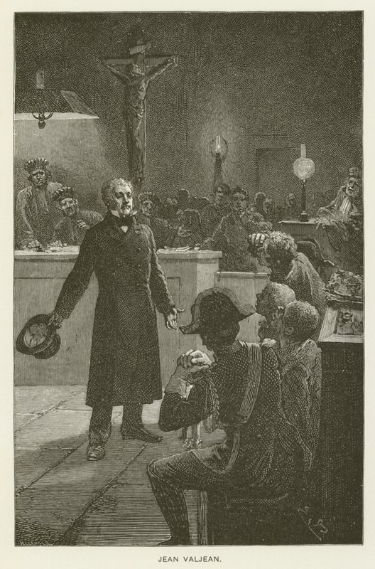 Jean Valjean od after Emile Antoine Bayard