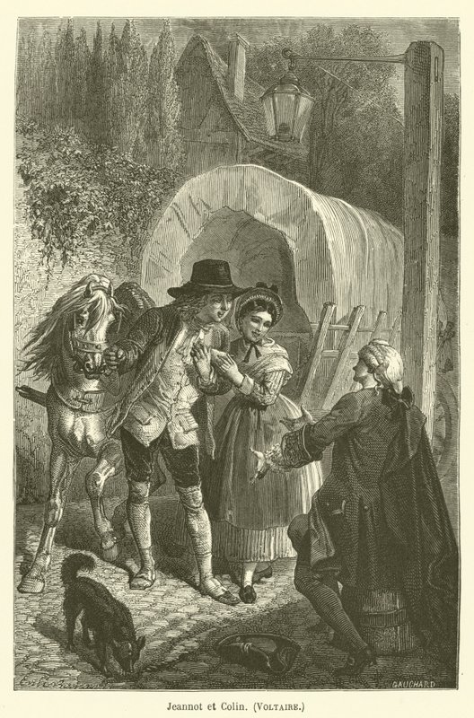 Jeannot a Colin, Voltaire od after Emile Antoine Bayard