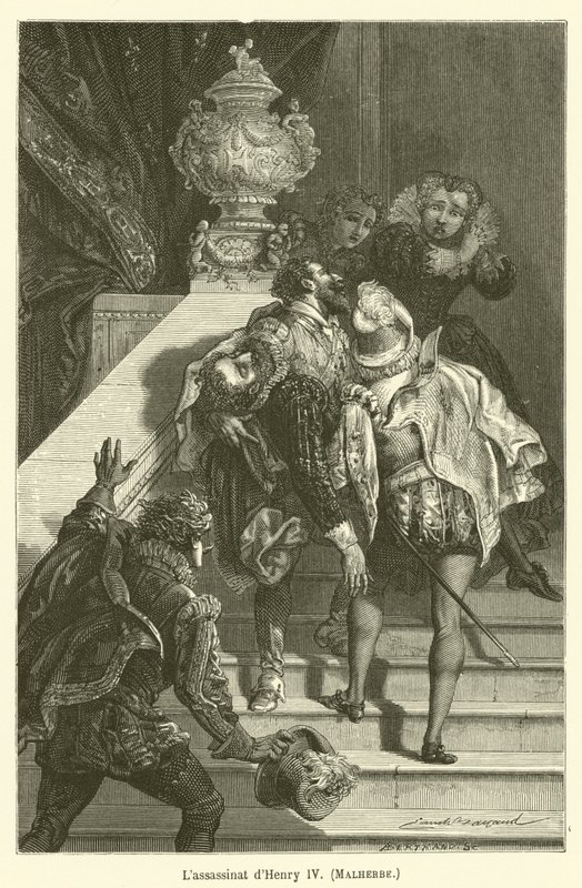 Lassassinat Jindřicha IV., Malherbe od after Emile Antoine Bayard