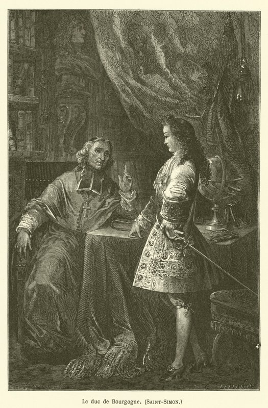 Vévoda z Burgundska, Saint-Simon od after Emile Antoine Bayard