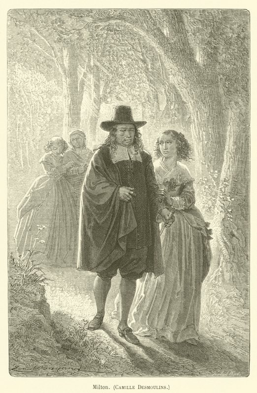 Milton, Camille Desmoulins od after Emile Antoine Bayard