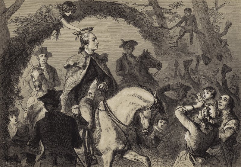 Angelica Po korunovaci Washingtonu od after Felix Octavius Carr Darley