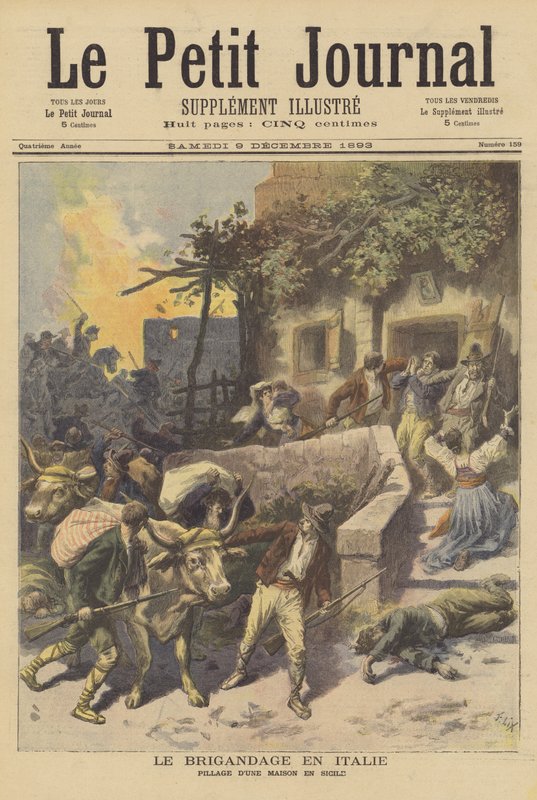 Banditství v Itálii od after Frederic Theodore Lix