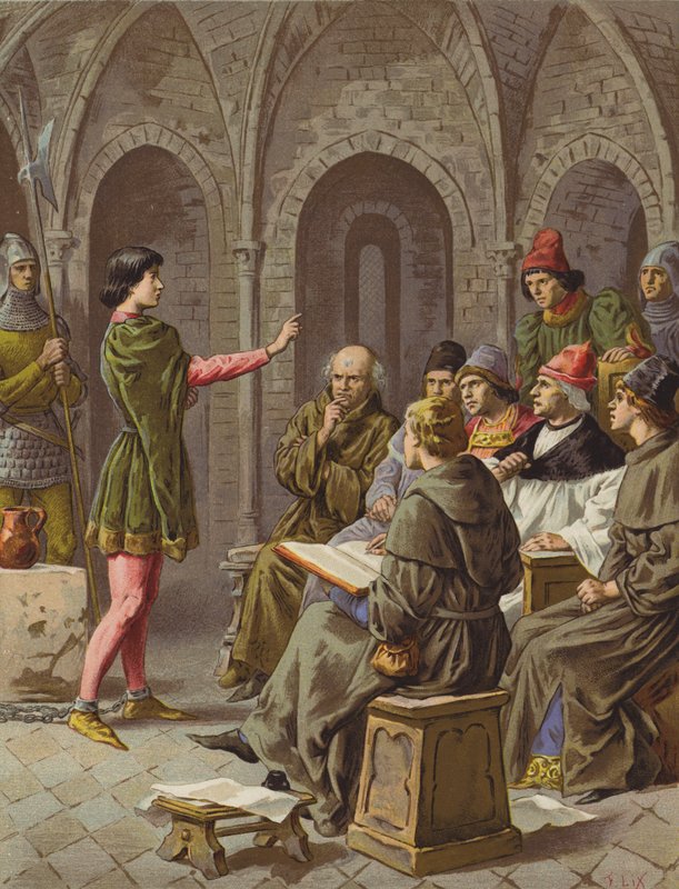 Le Proces (chromolitho) od after Frederic Theodore Lix