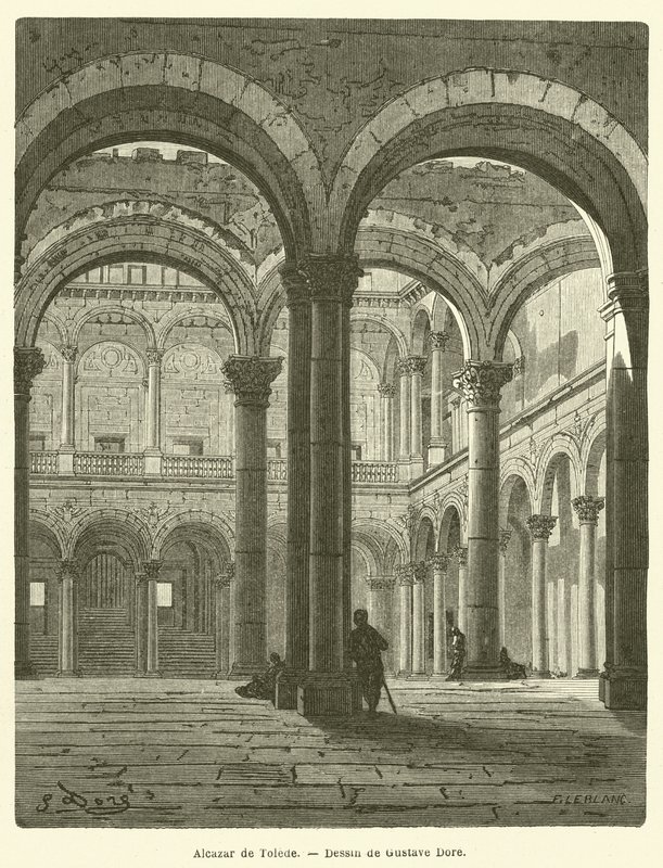 Alcazar de Tolede od Gustave after Dore