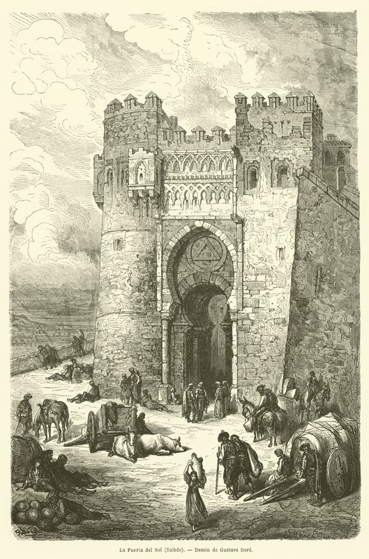 Puerta del Sol, Tolede od Gustave after Dore
