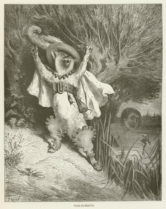 Kocour v botách od Gustave after Dore