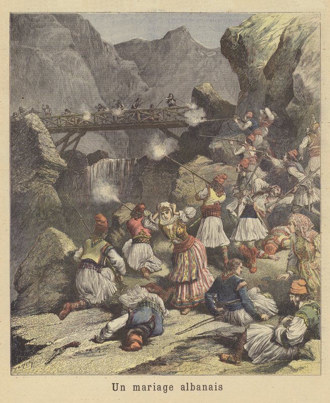 Albánská svatba od after Henri Meyer
