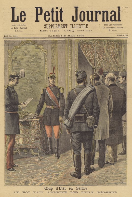 Státní převrat v Srbsku od after Henri Meyer
