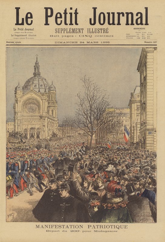 Vlastenecká demonstrace od after Henri Meyer