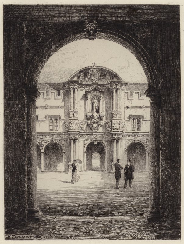 Gateway of St Johns College od after Henri Toussaint