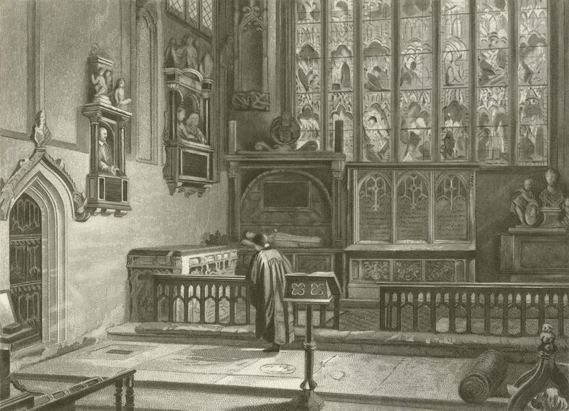 Shakespearova hrobka, Stratford Church od Henry after Warren