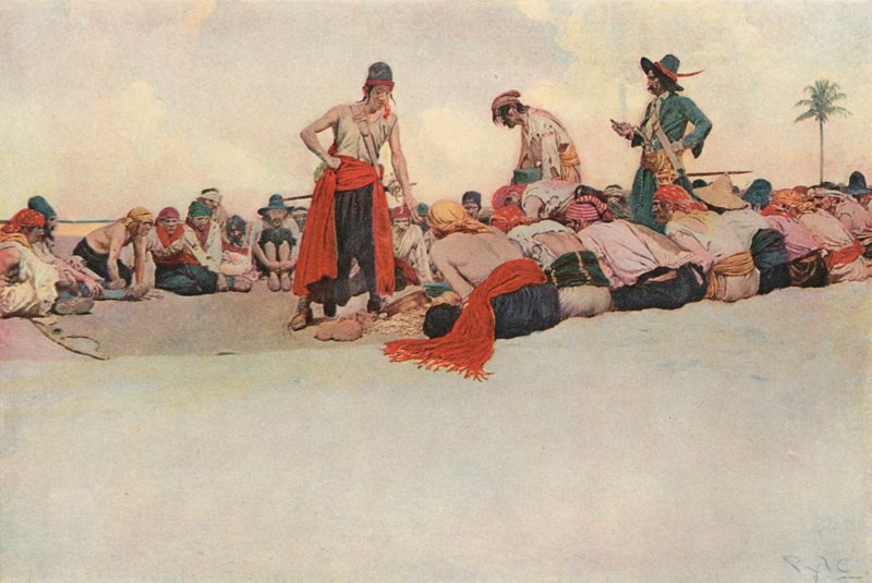 Poklad byl tedy rozdělen od after Howard Pyle