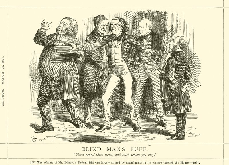 Hra na slepou bábu od after John Tenniel