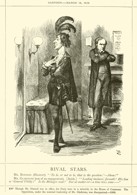 Soupeřící hvězdy od after John Tenniel