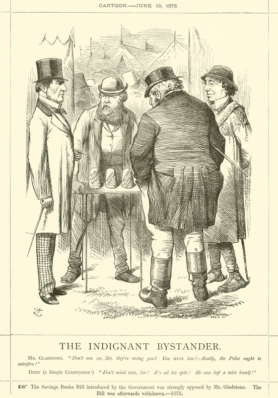 Rozhořčený přihlížející od after John Tenniel