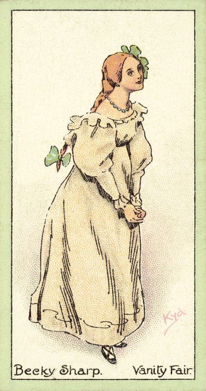 Becky Sharp, Vanity Fair (chromolitho) od after Joseph Clayton Clarke
