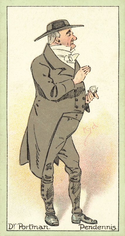 Dr Portman, Pendennis (chromolitho) od after Joseph Clayton Clarke