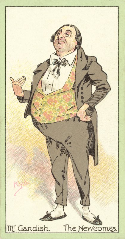 Pan Gandish, The Newcomes (chromolitho) od after Joseph Clayton Clarke