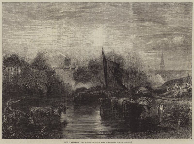 Pohled na Abingdon od after Joseph Mallord William Turner