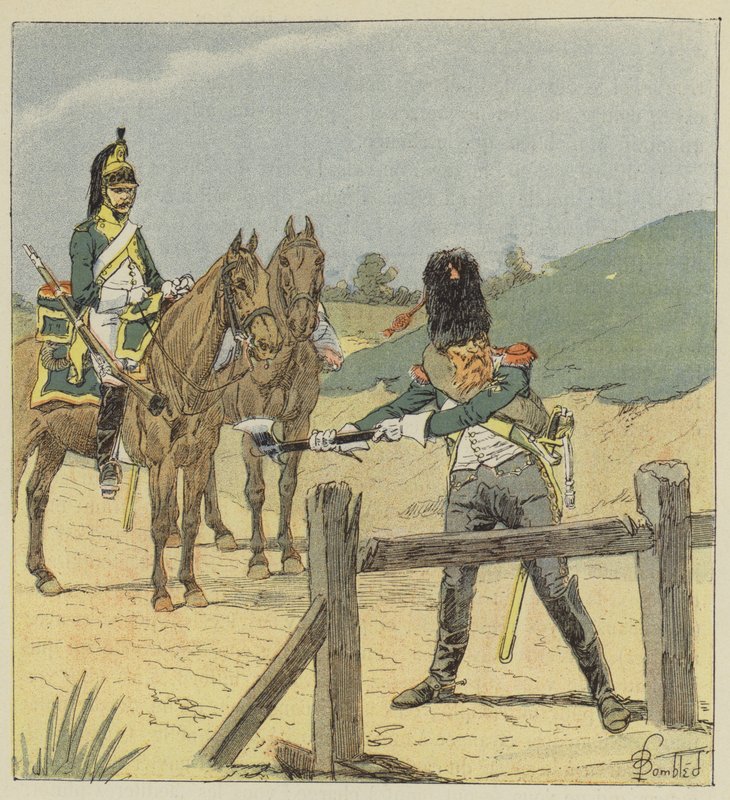 Drak a dračí sapér od after Louis Charles Bombled