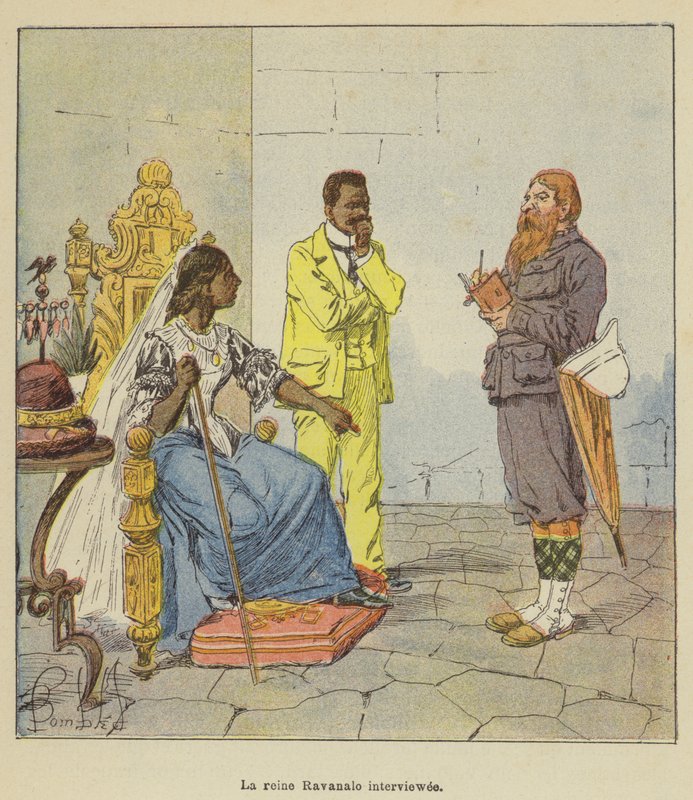 Zpovídaný Queen Ravanalo od after Louis Charles Bombled