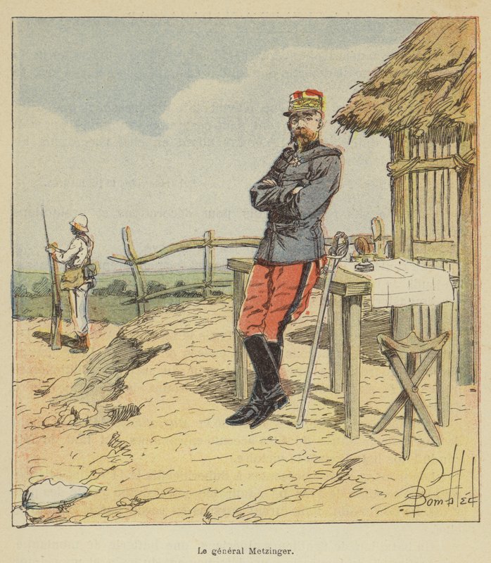 generál Metzinger od after Louis Charles Bombled