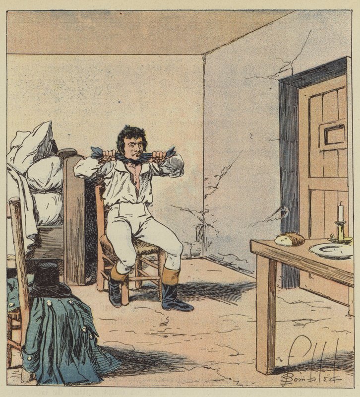 Mort de Pichegru od after Louis Charles Bombled