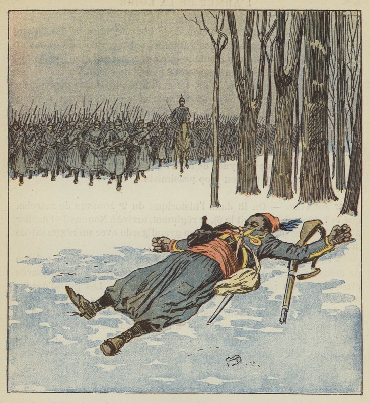 Hrdinská smrt Turka od after Louis Charles Bombled