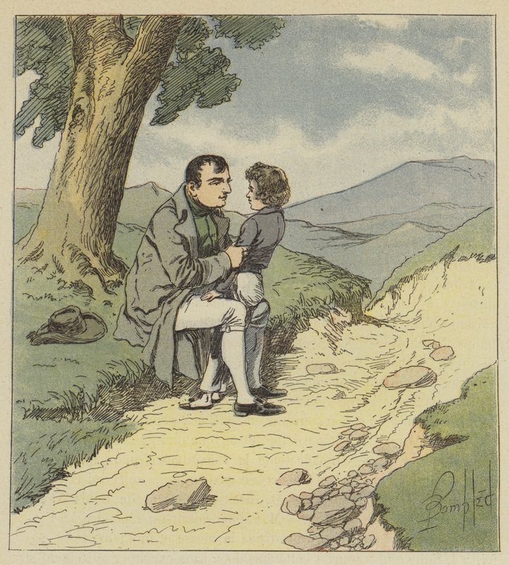 Napoleon a Tristan de Montholon od after Louis Charles Bombled