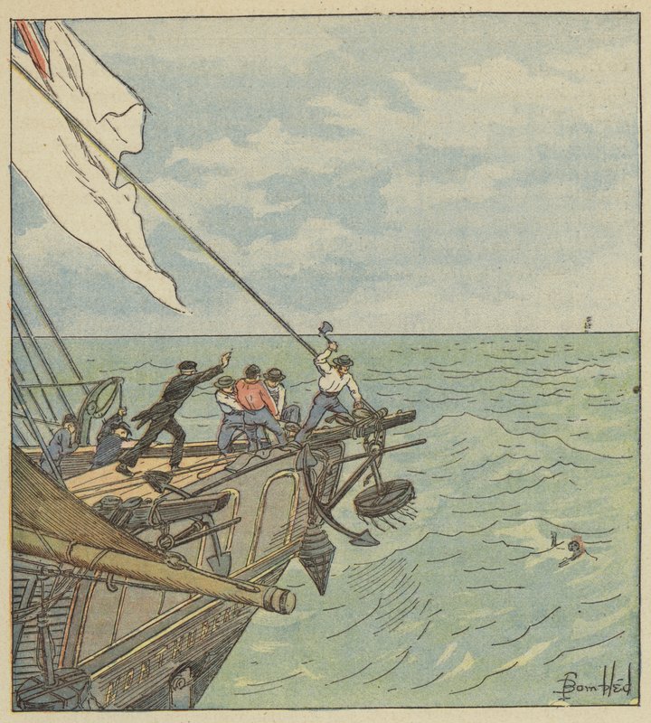 Muž z moře od after Louis Charles Bombled