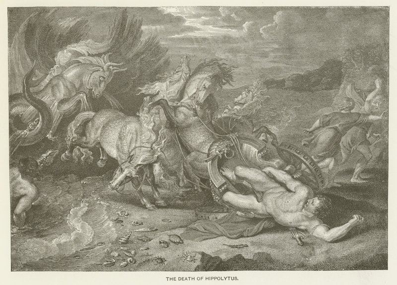 Smrt Hippolyta od after Peter Paul Rubens