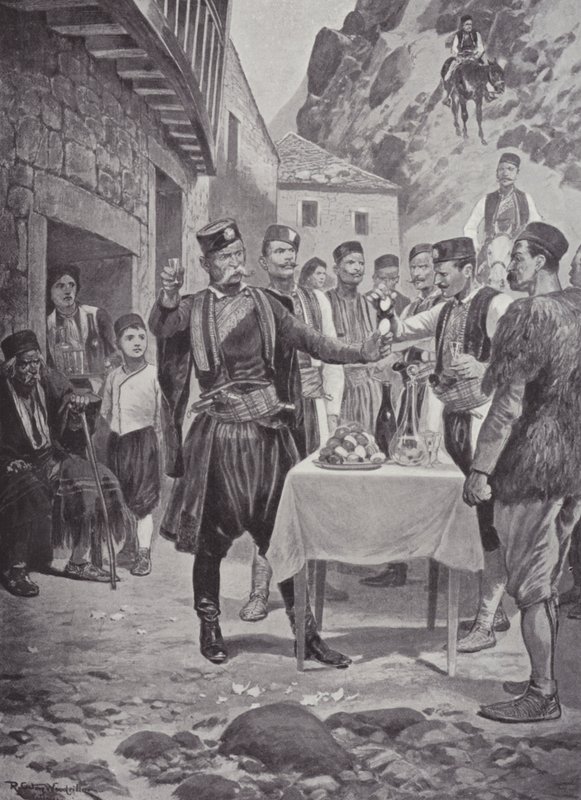 Černohorský velikonoční zvyk od after Richard Caton II Woodville