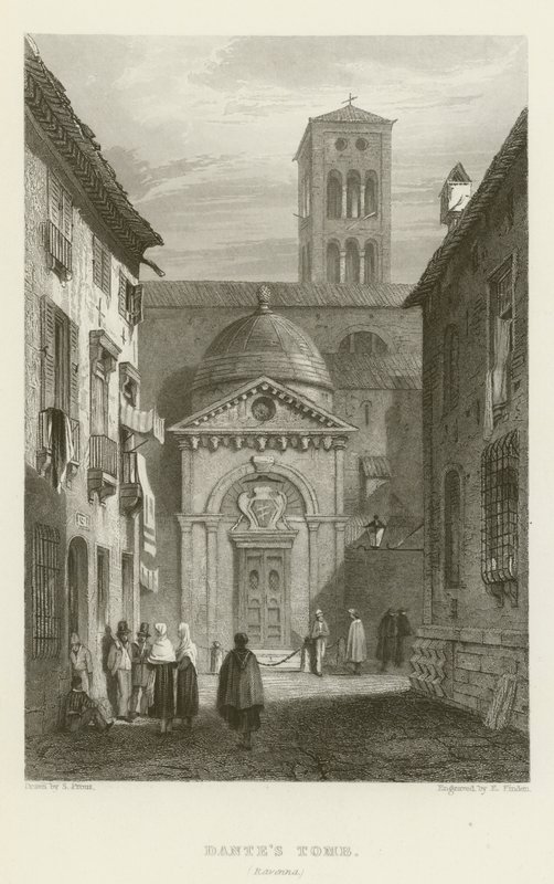 Dantesova hrobka, Ravenna od Samuel (after) Prout