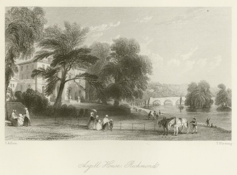Asgill House, Richmond od after Thomas Allom