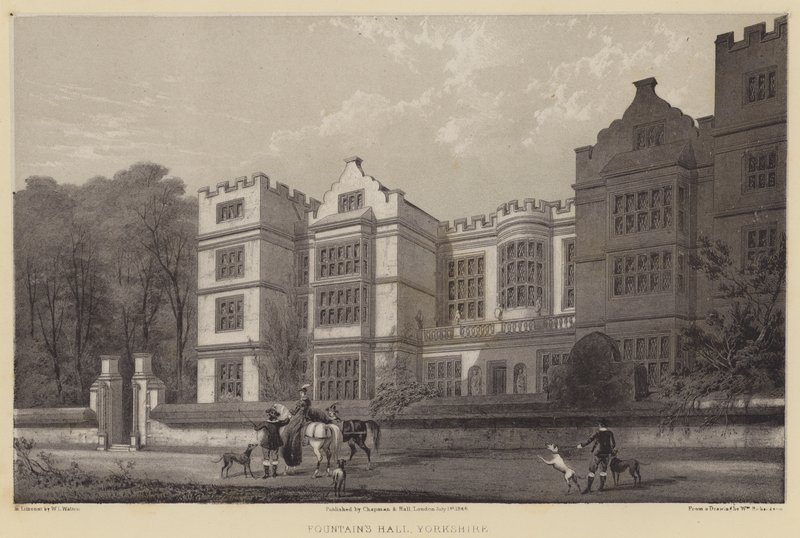 Fountains Hall, Yorkshire od after William Richardson