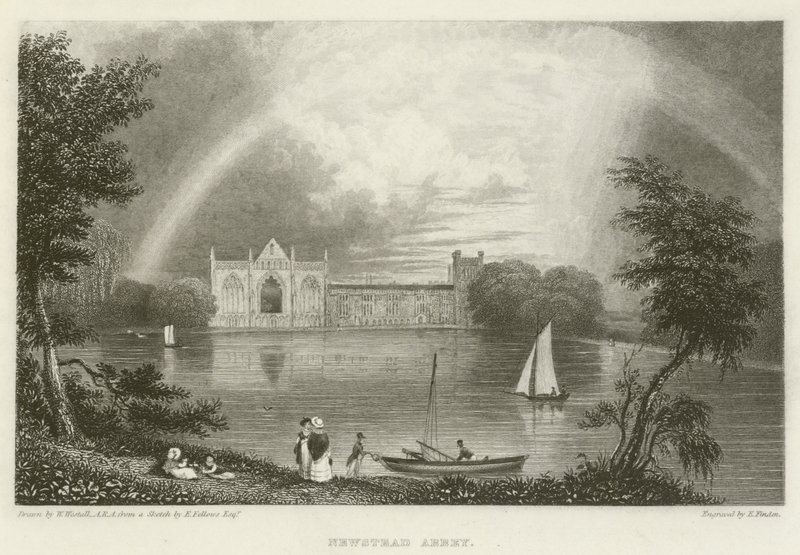 Newstead Abbey od William after Westall